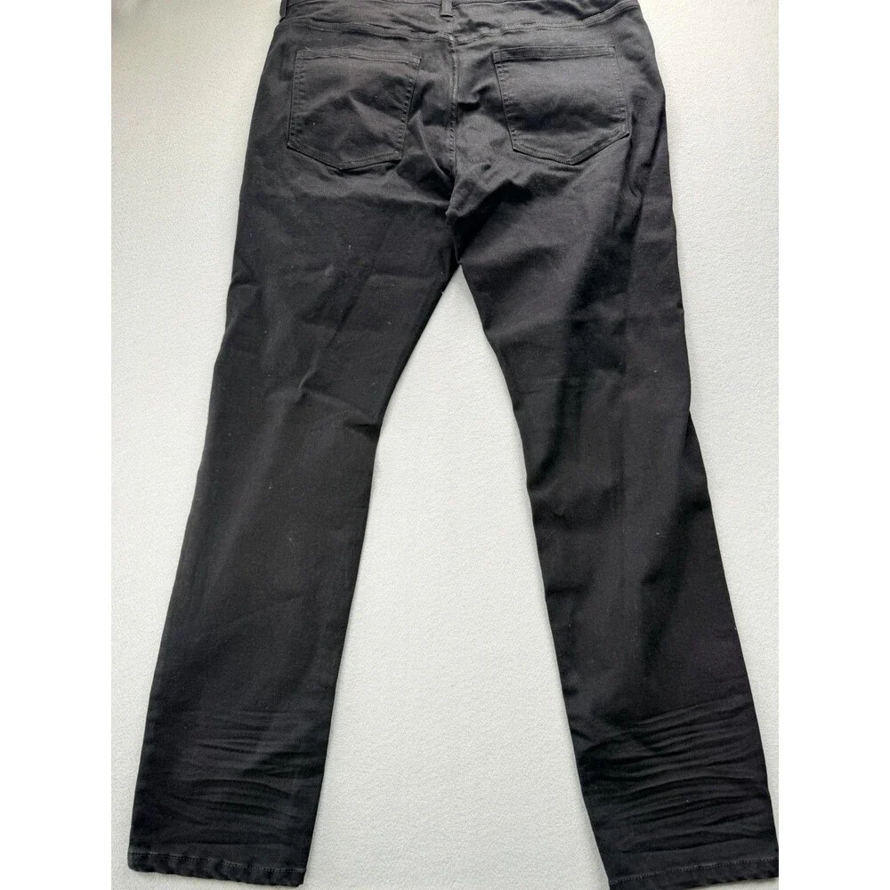 Fashion Nova Men Black Skinny Distressed Jeans 38x31 Stretch Ripped Denim